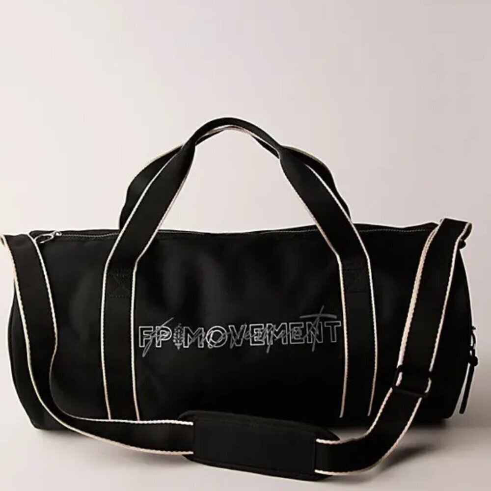NWT Free People Good Sport Duffle Bag in Black